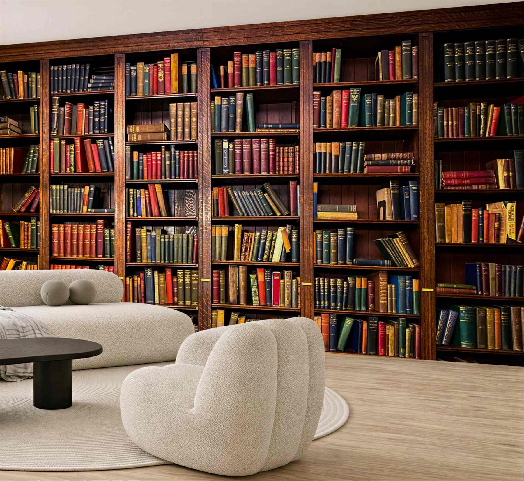 Fototapeta bogata biblioteka z książkami