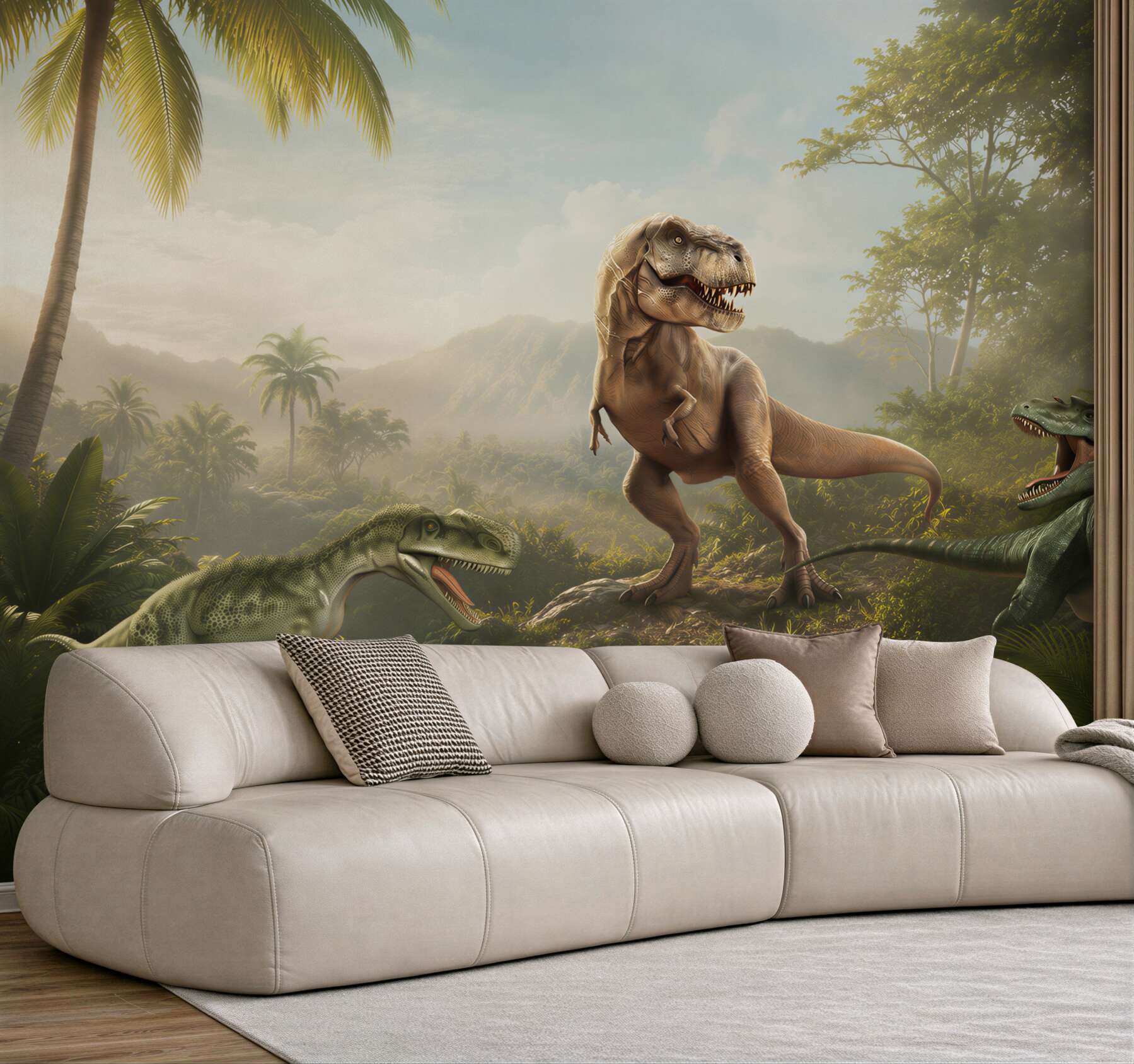 Fototapeta okres dinozaurów w strefie tropikalnej