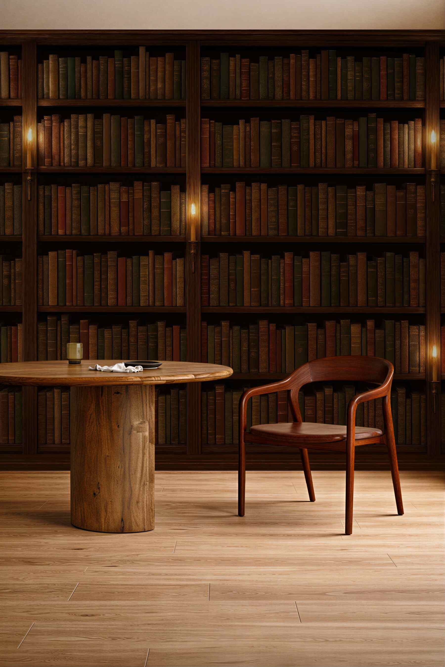 Fototapeta klimatyczna biblioteka z książkami