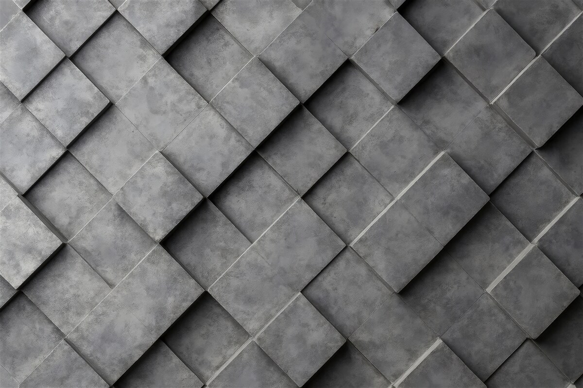 Fototapeta grafitowa geometryczna mozaika 3d