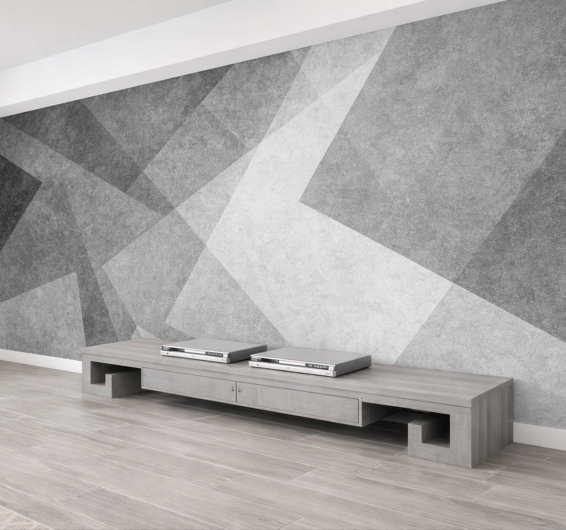 Fototapeta szara abstrakcja geometryczna