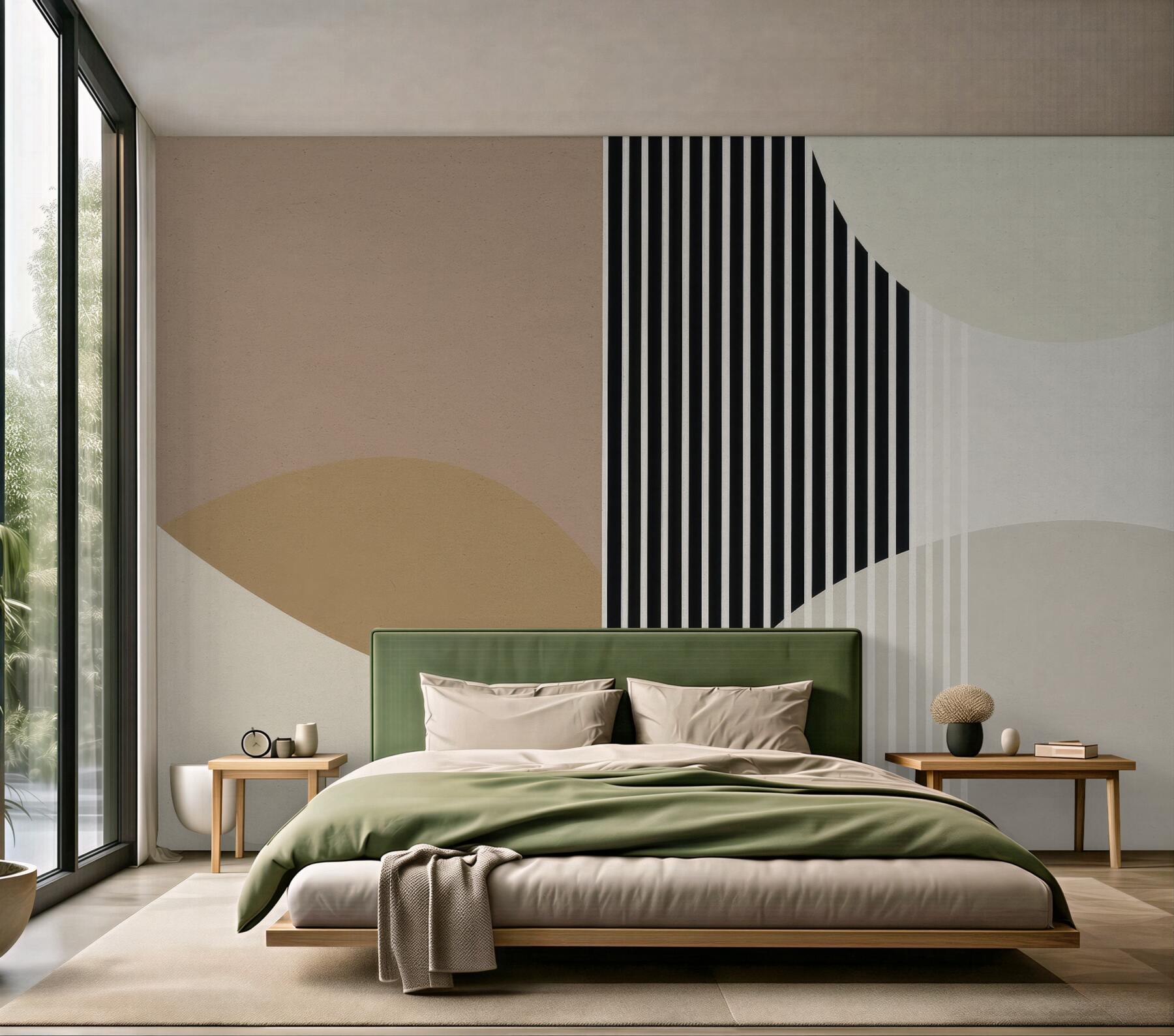 Fototapeta geometryczne łuki w stylu modernistycznym