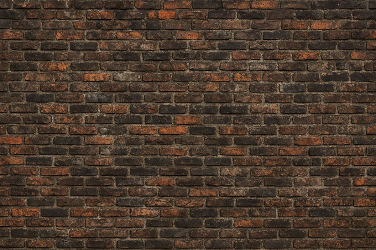 Fototapeta ciemna cegła w industrialnym stylu