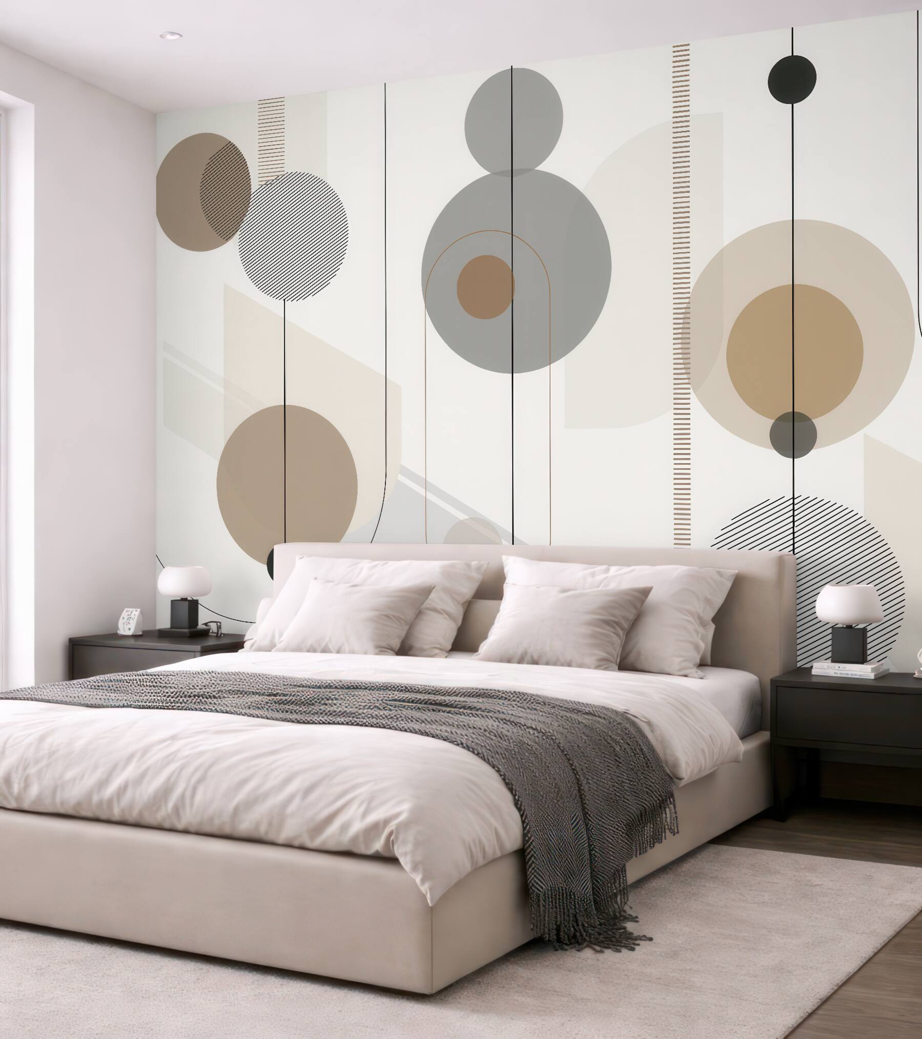Fototapeta minimalistyczna geometria w beżowych tonach