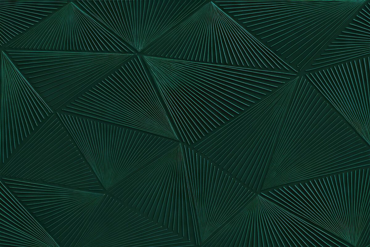Fototapeta szmaragdowa geometryczna abstrakcja 3d