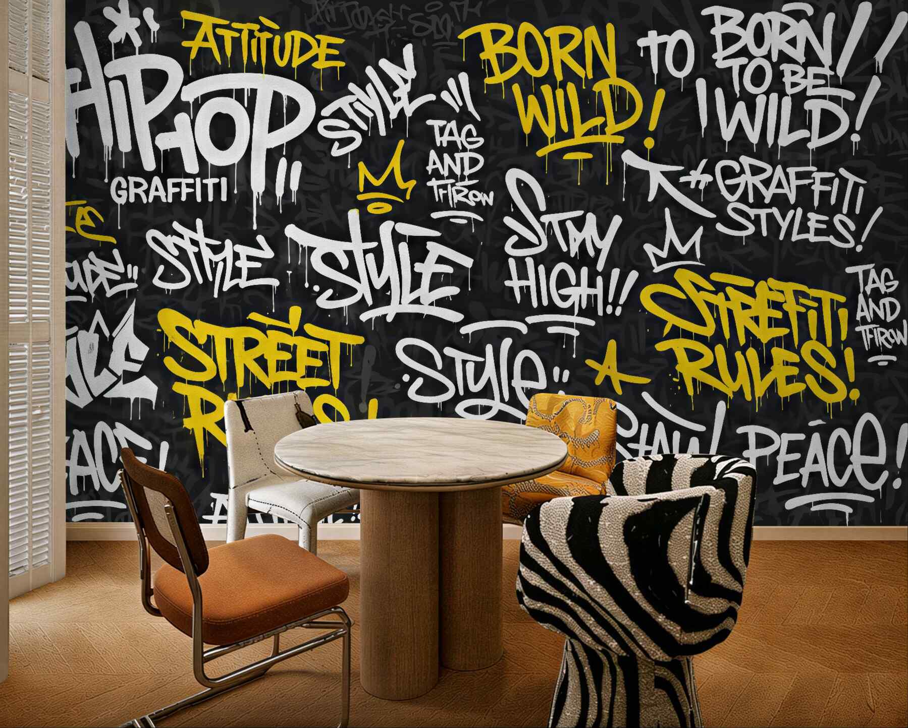 Fototapeta hip-hopowy graffiti styl uliczny