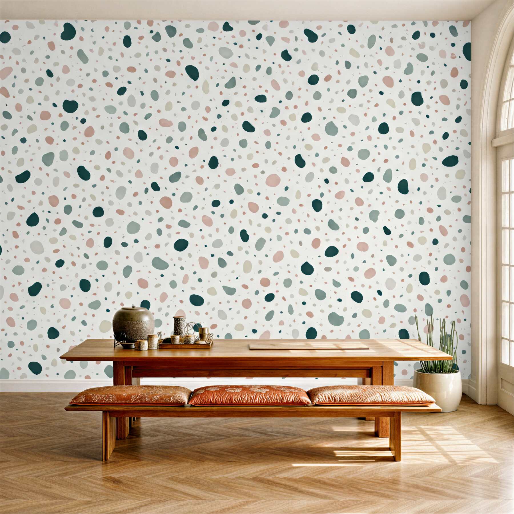 Fototapeta pastelowe terrazzo w subtelnym stylu