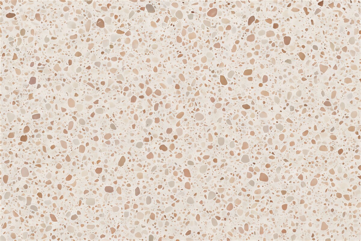 Fototapeta beżowe terrazzo w ciepłym klimacie