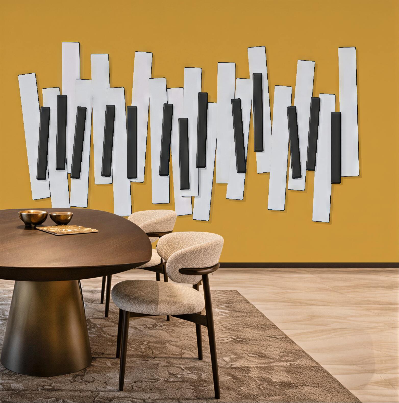 Fototapeta geometryczna abstrakcja w czerni i bieli