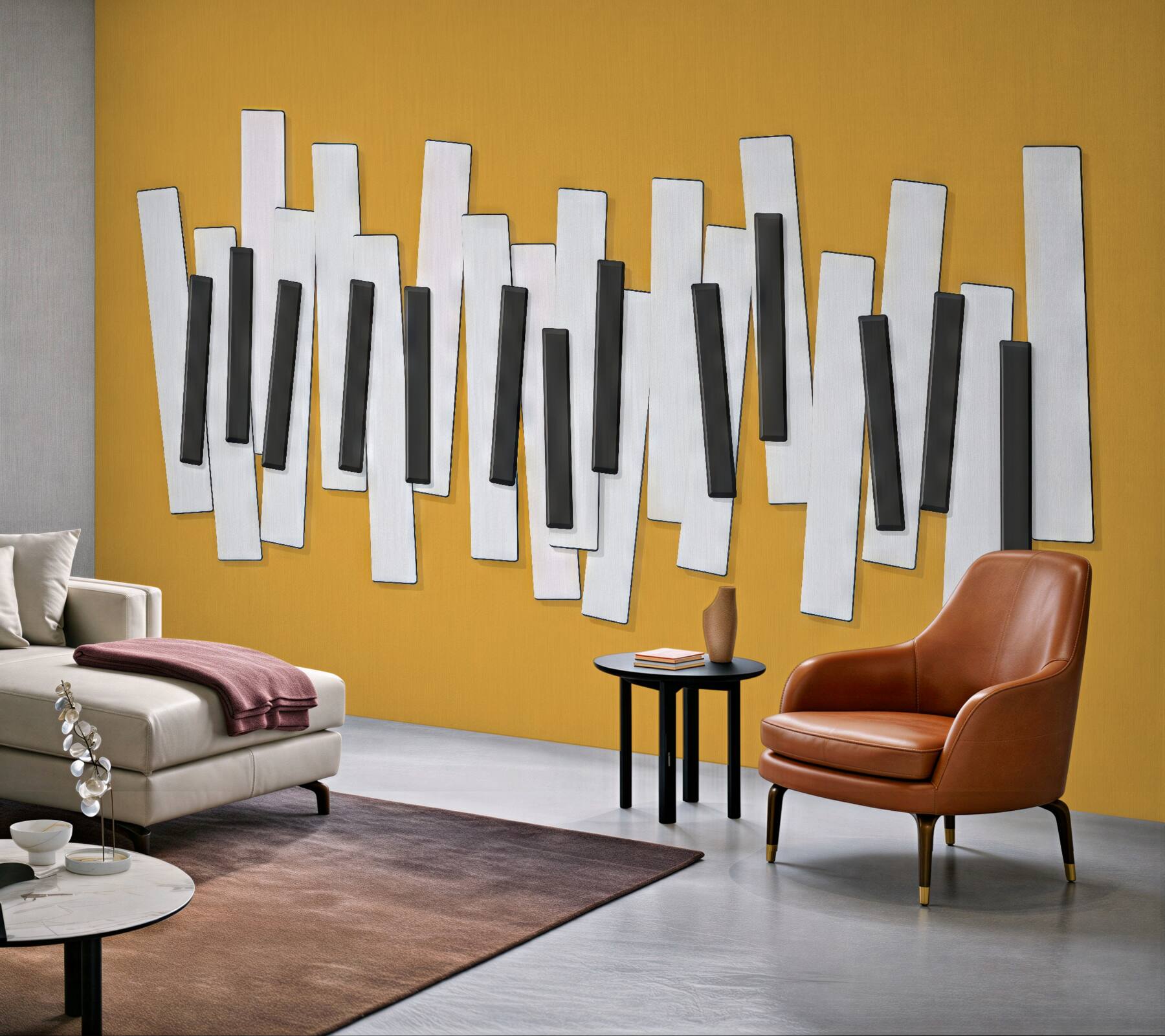 Fototapeta geometryczna abstrakcja w czerni i bieli