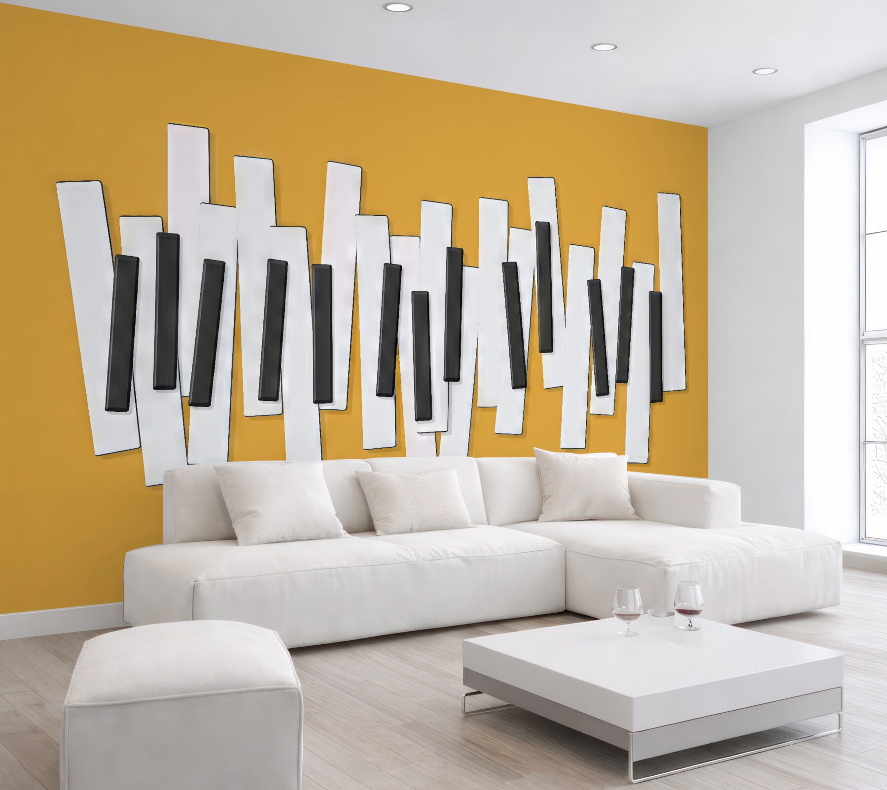 Fototapeta geometryczna abstrakcja w czerni i bieli