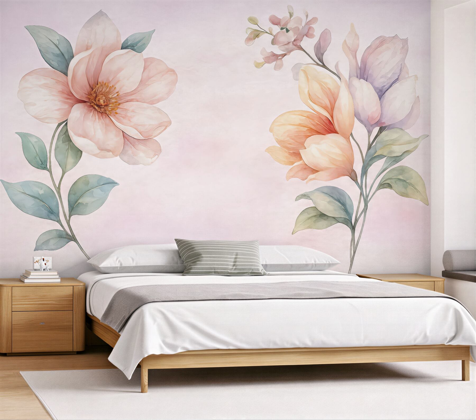 Fototapeta pastelowe magnolie w delikatnej kompozycji
