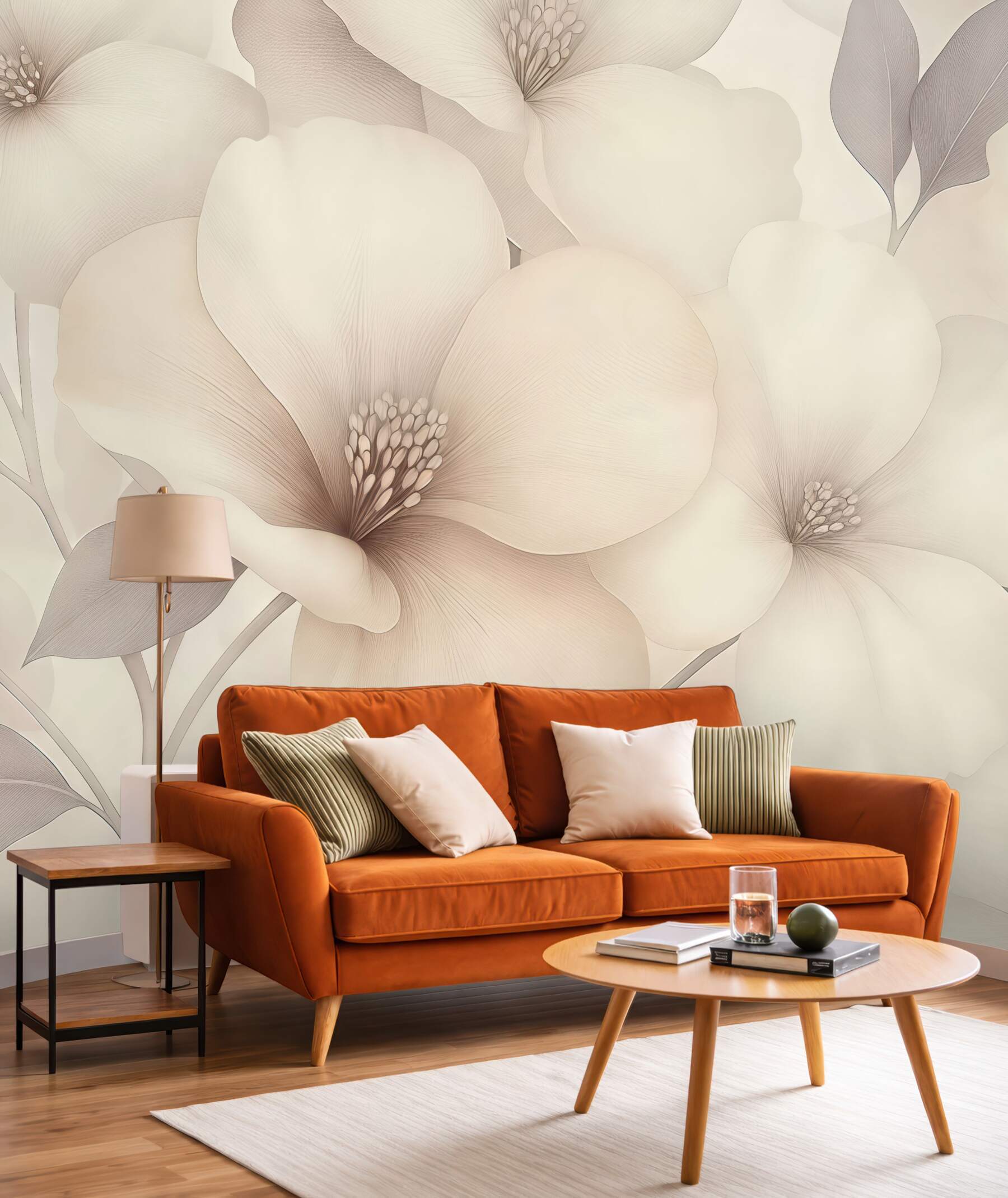 Fototapeta kremowe magnolie w subtelnym blasku