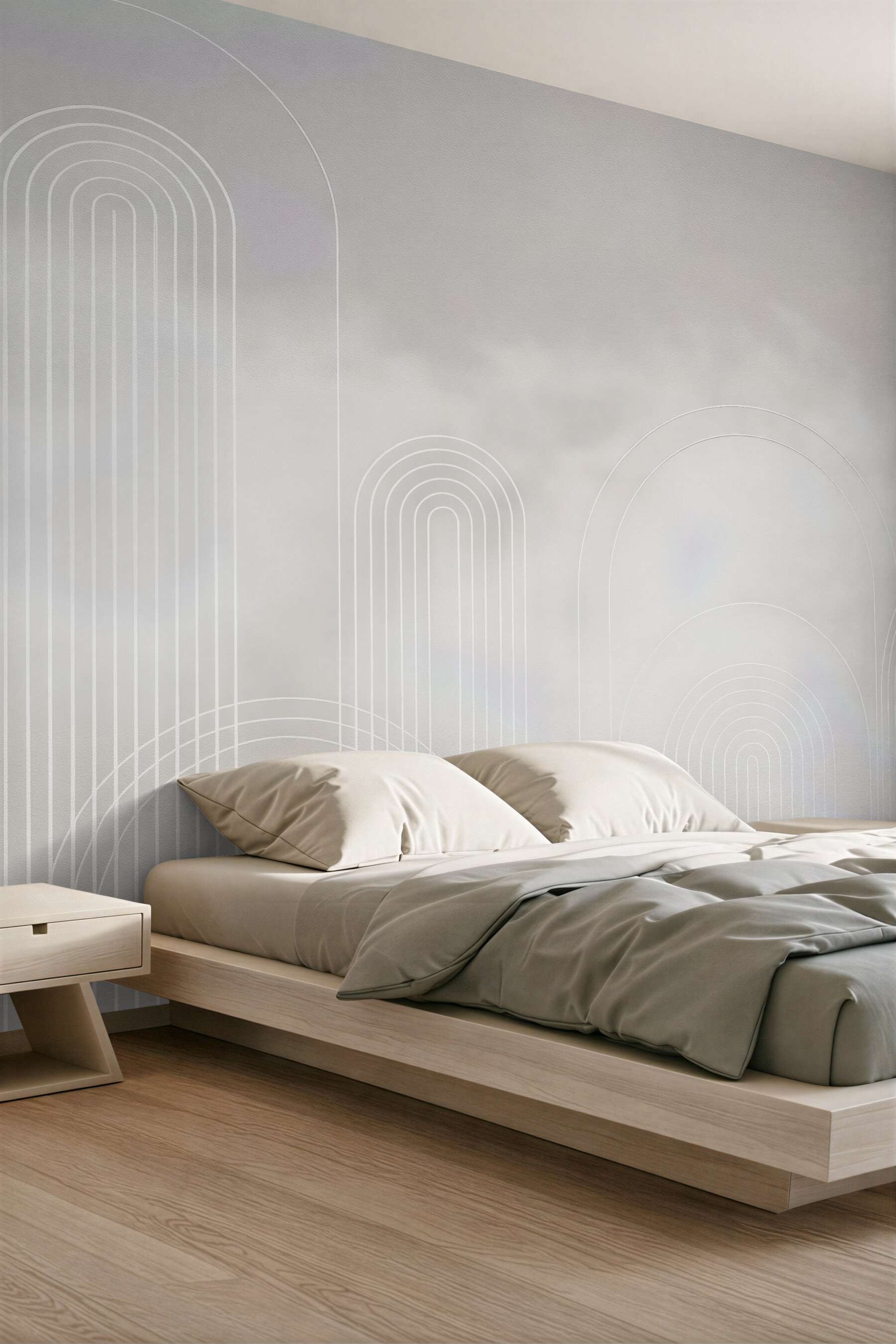 Fototapeta minimalistyczne łuki w beżach