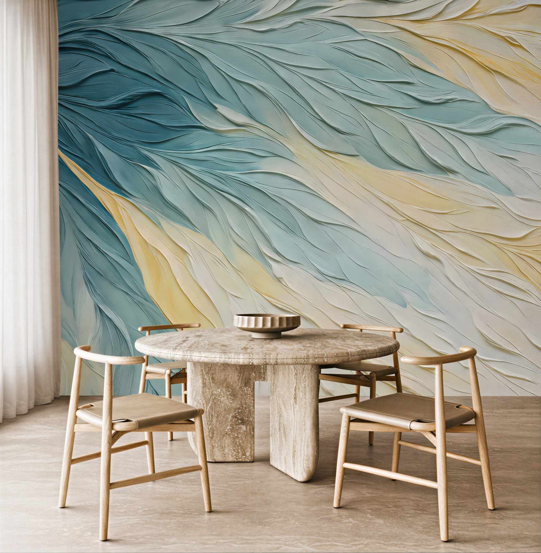Fototapeta pastelowe fale w delikatnym ruchu