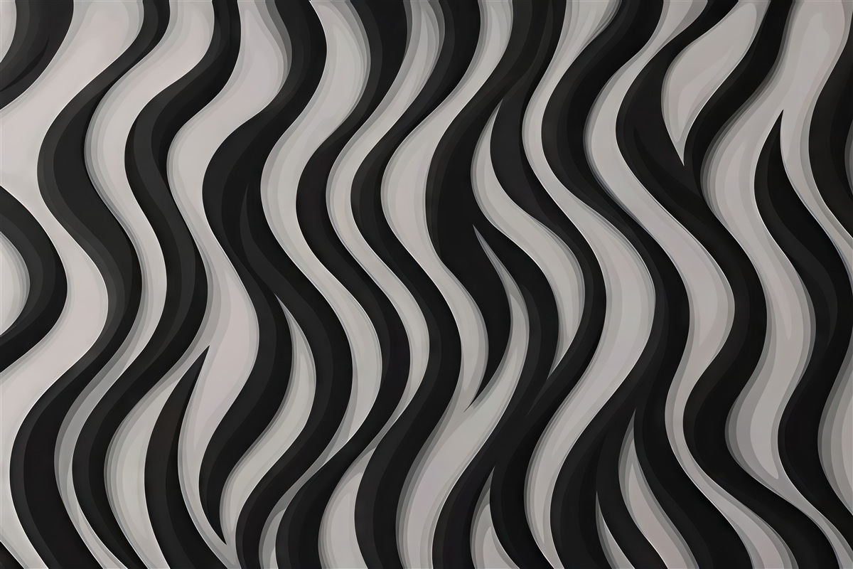Fototapeta faliste pasy zebra
