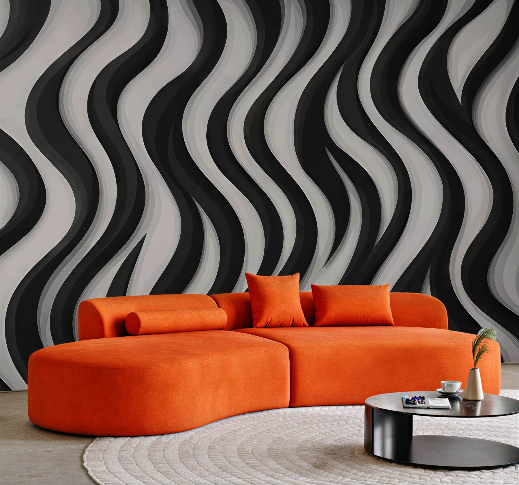 Fototapeta faliste pasy zebra