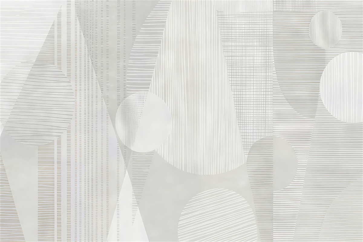 Fototapeta subtelna geometria w kremowych tonach