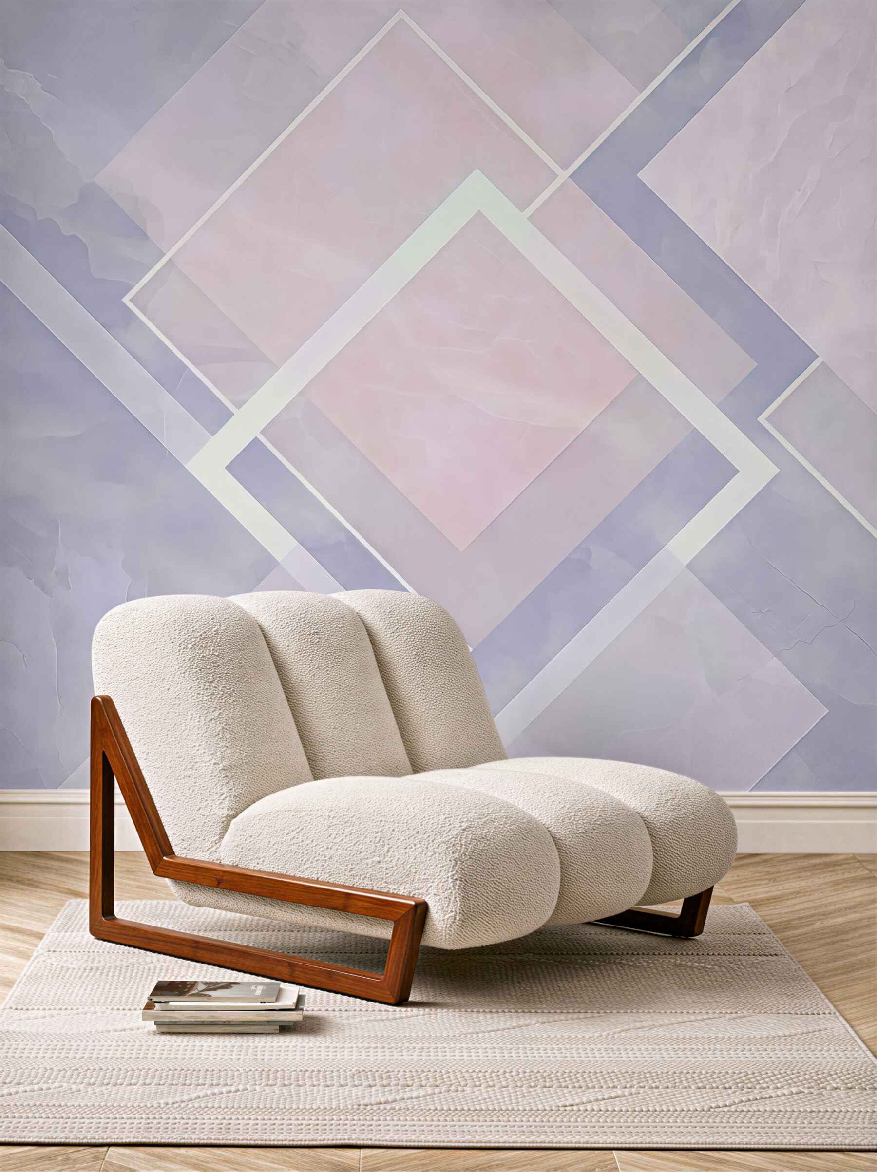 Fototapeta pastelowa geometryczna harmonia