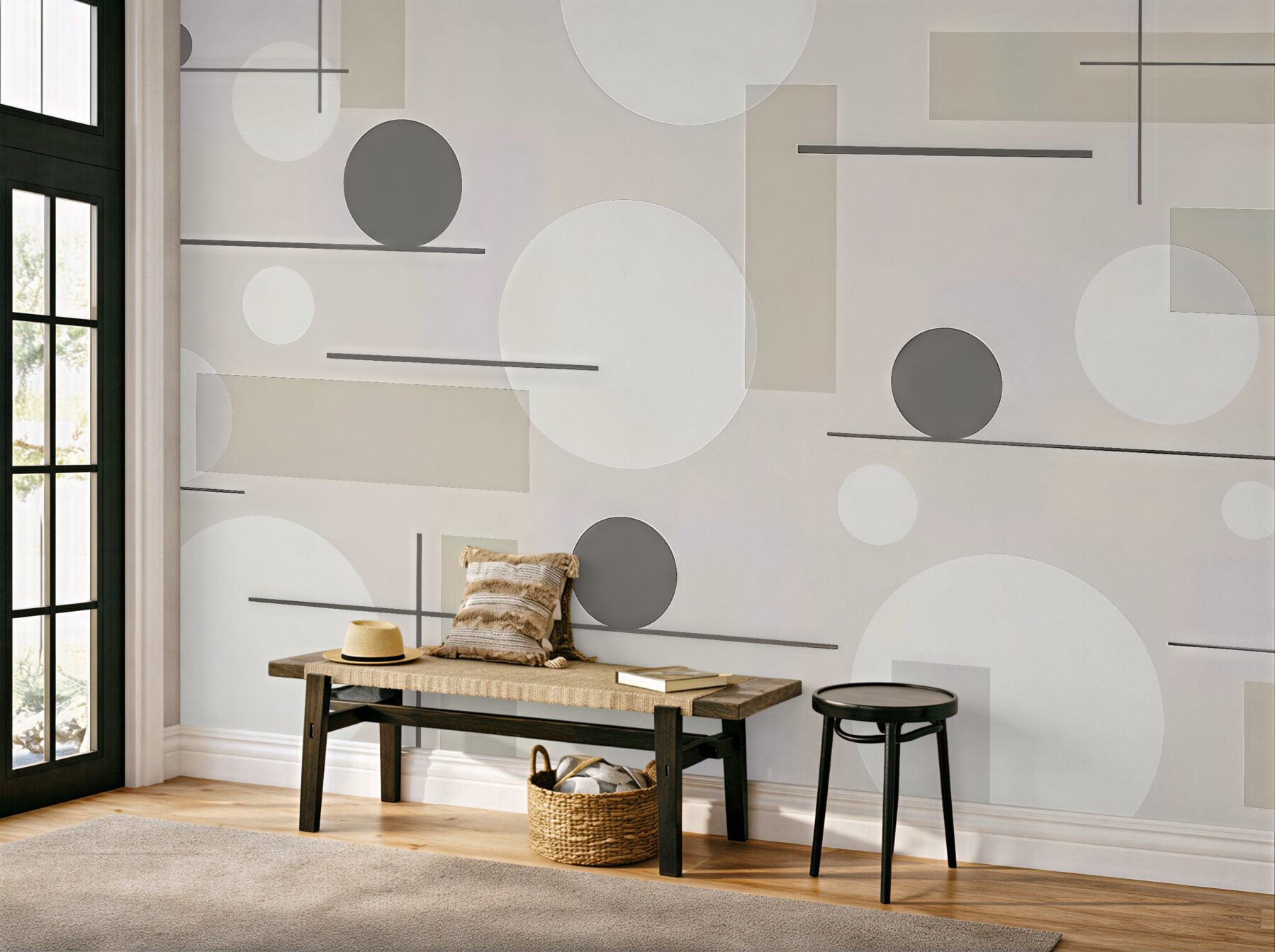 Fototapeta minimalistyczna geometria w beżach