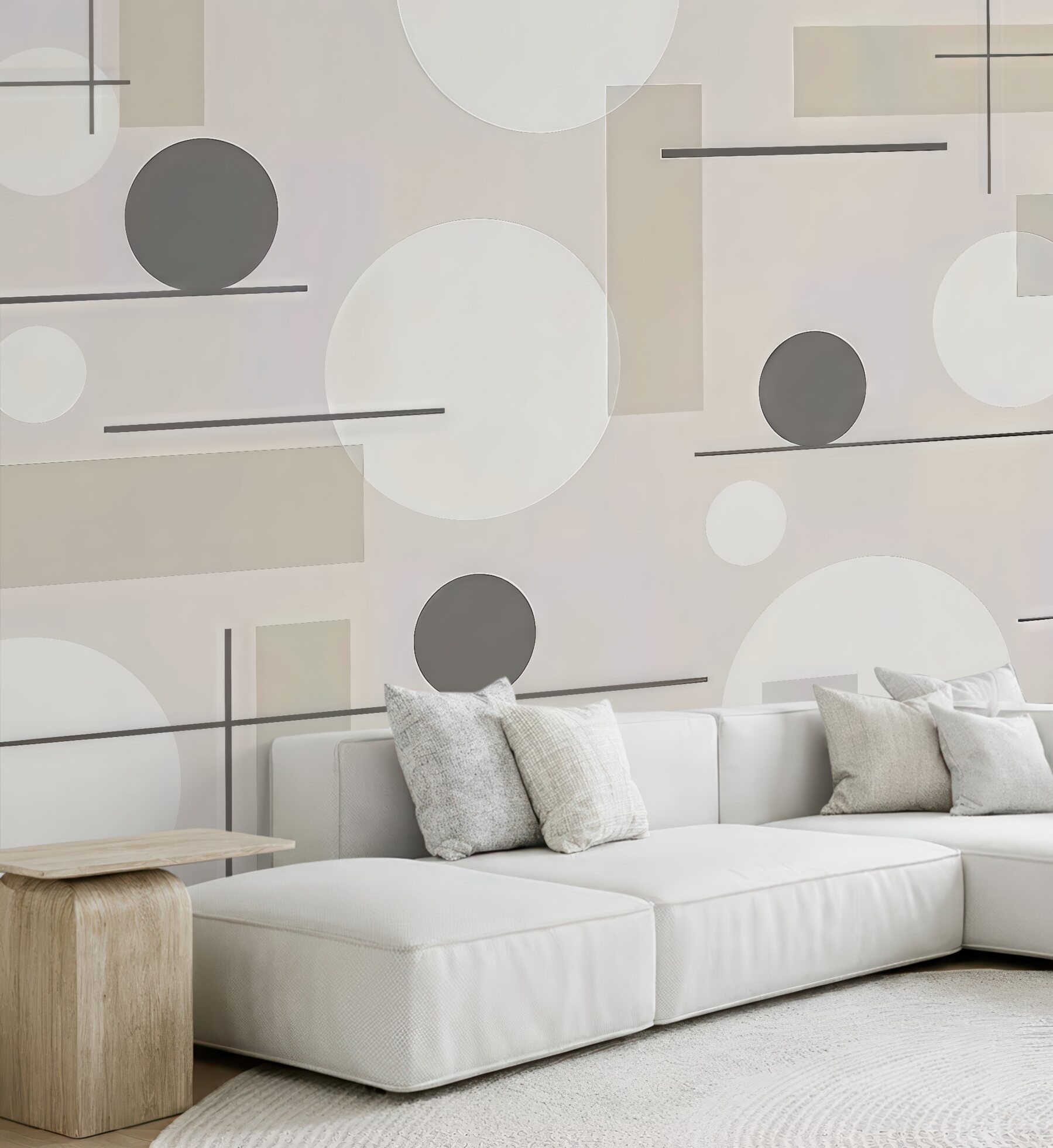 Fototapeta minimalistyczna geometria w beżach