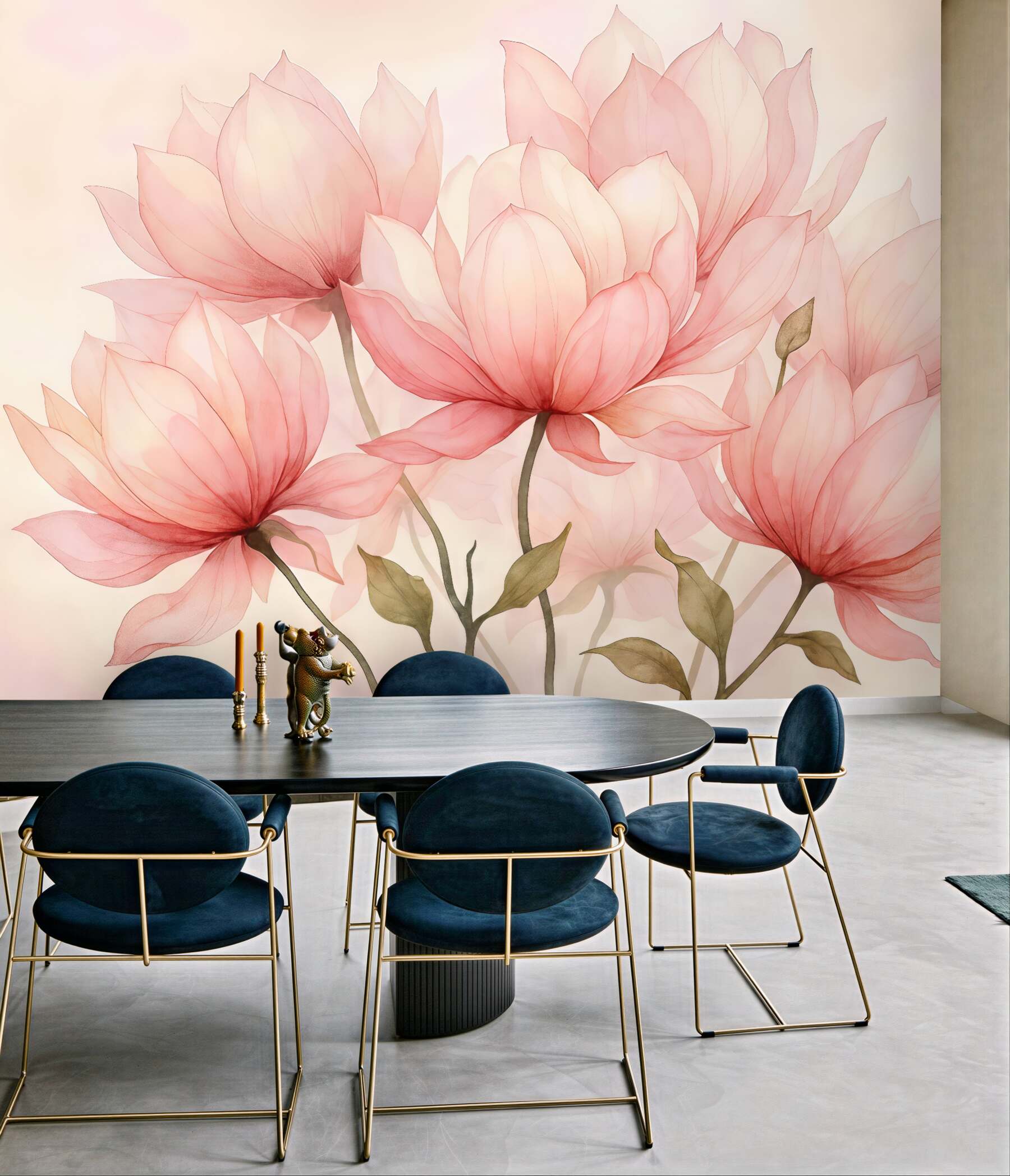 Fototapeta różowe magnolie w delikatnym rozkwicie