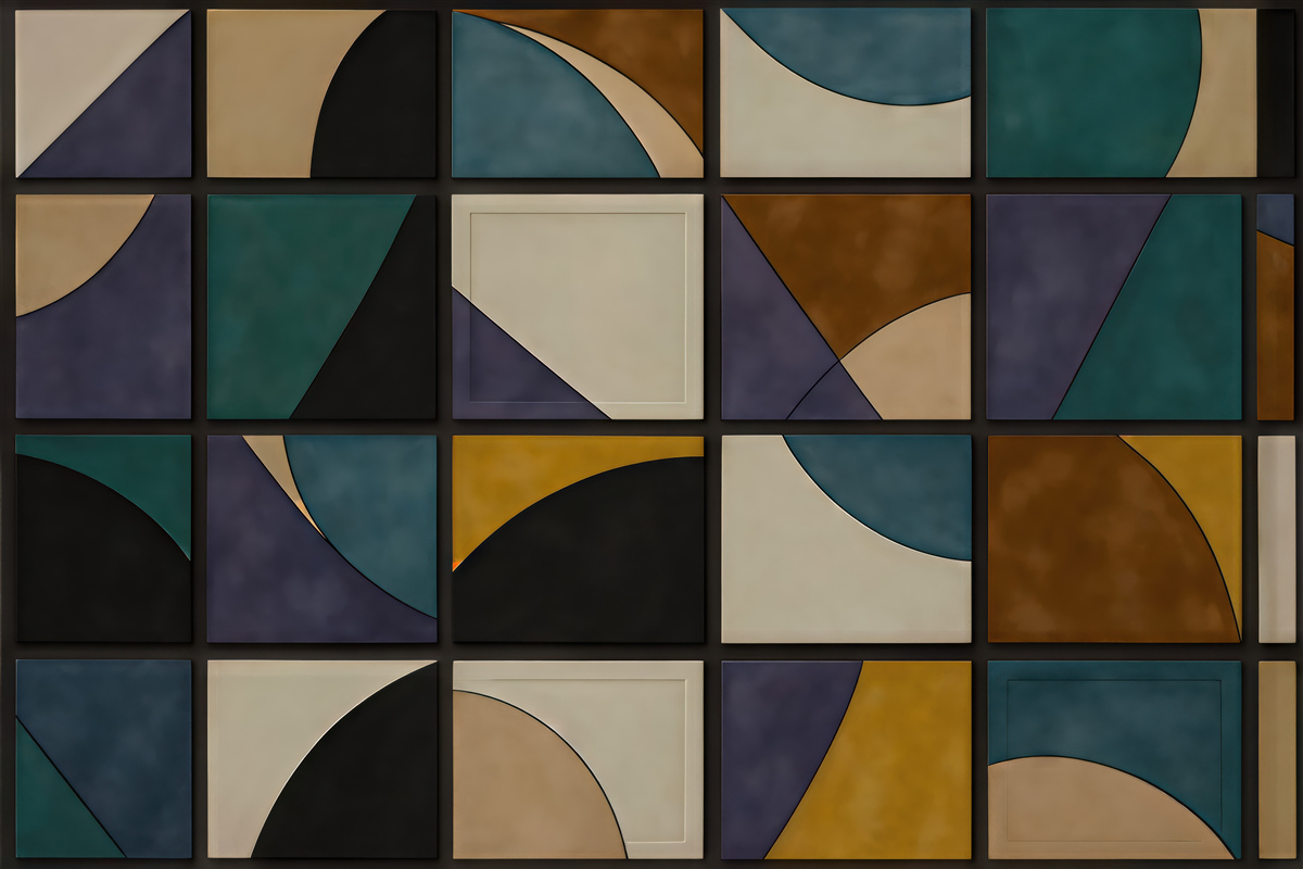 Fototapeta geometryczna abstrakcja w szlachetnych barwach