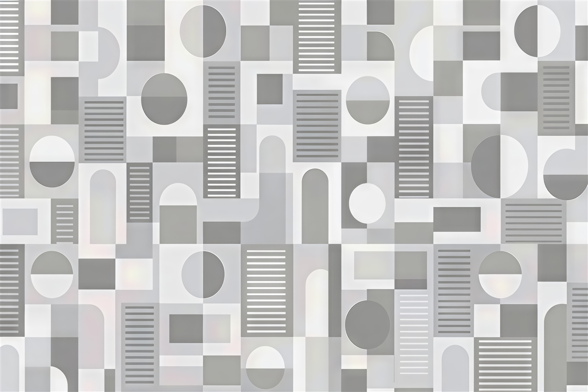 Fototapeta geometryczna mozaika w szarościach minimalistycznych