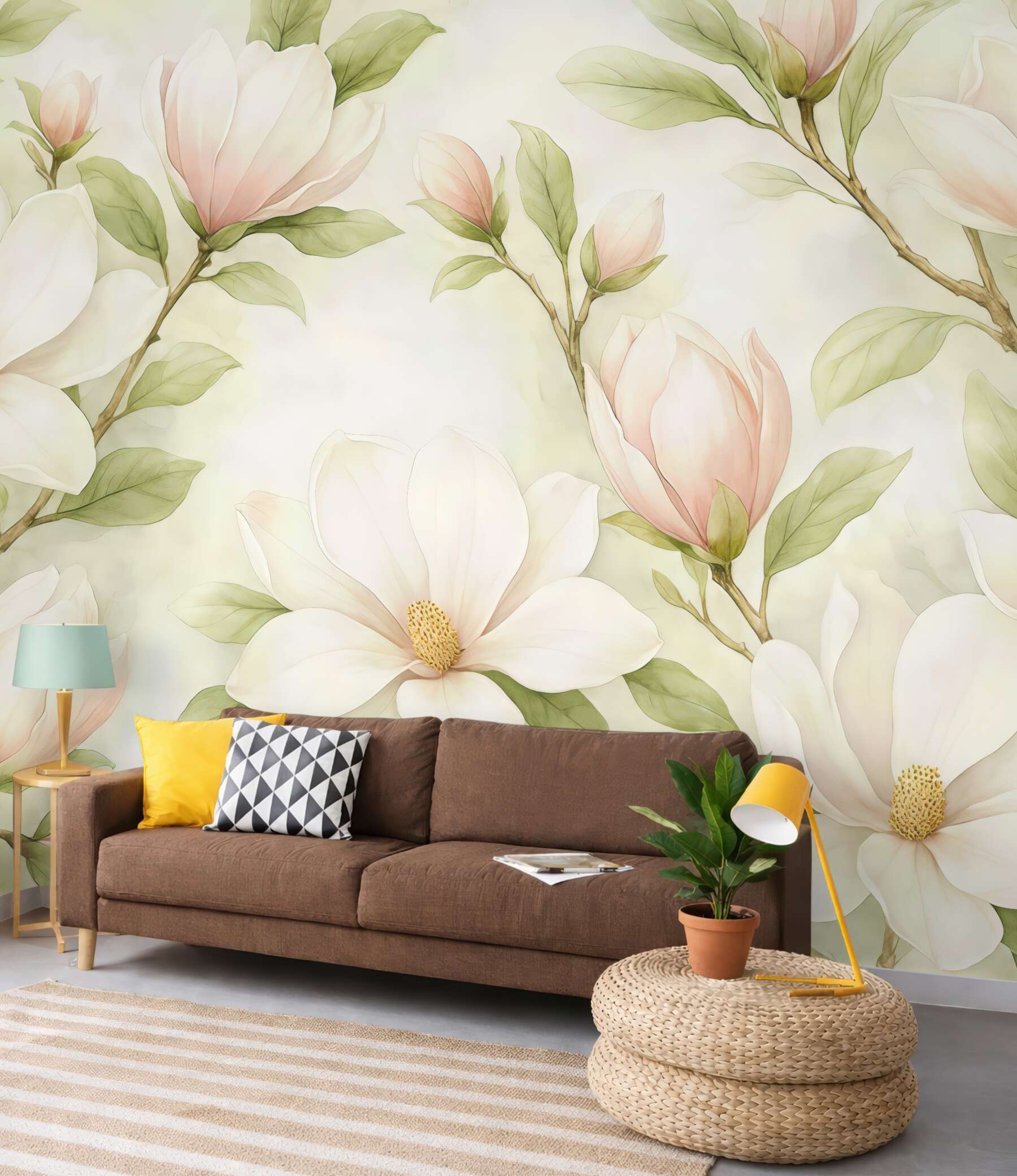 Fototapeta pastelowe magnolie w wiosennym blasku