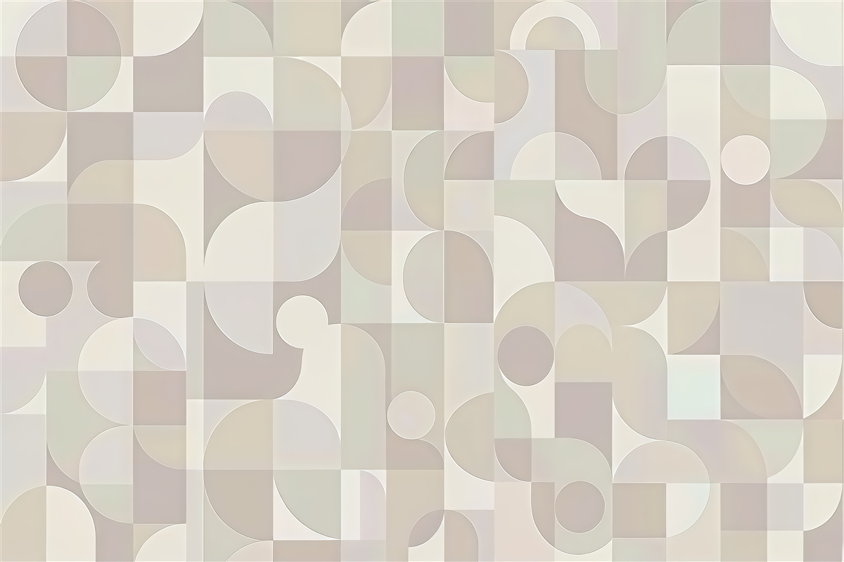 Fototapeta pastelowa geometria w nowoczesnym rytmie
