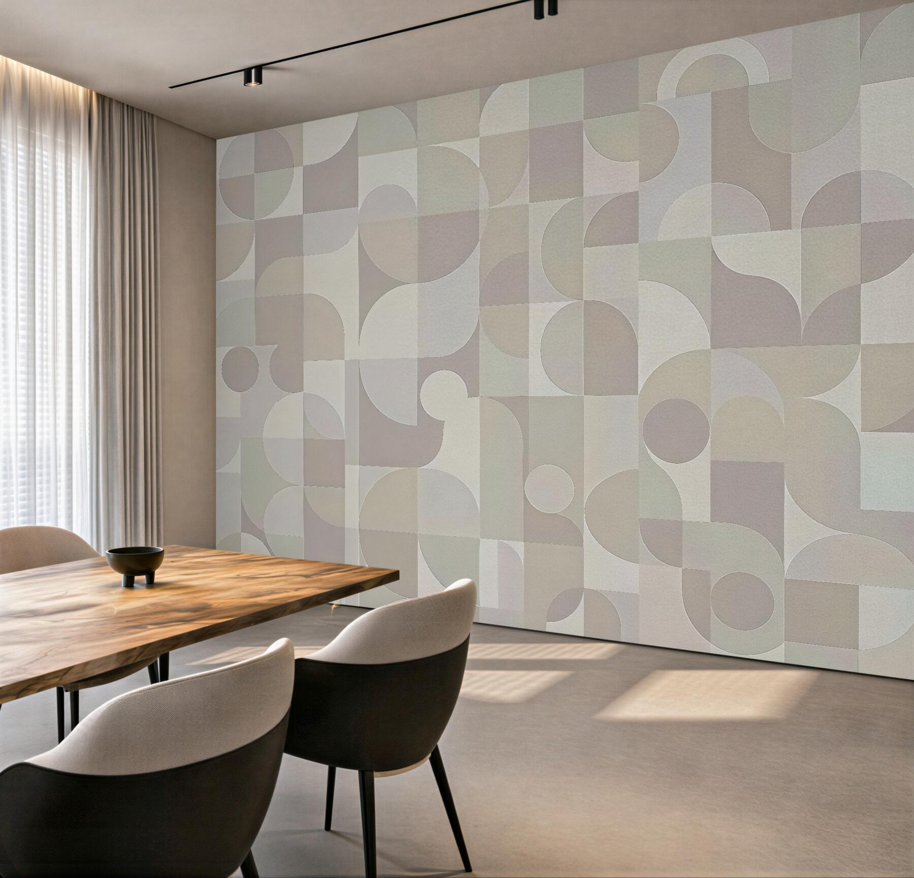 Fototapeta pastelowa geometria w nowoczesnym rytmie