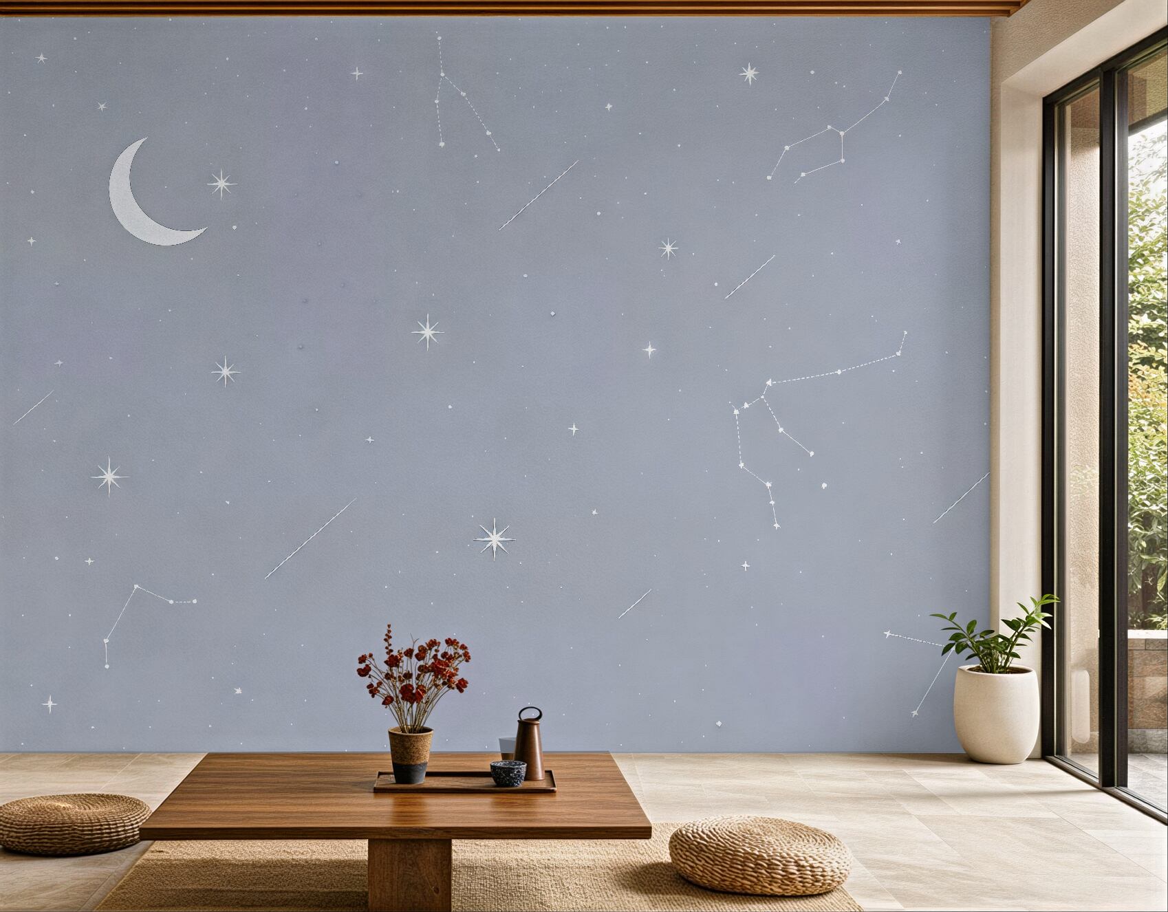 Fototapeta pastelowe nocne niebo z gwiazdami