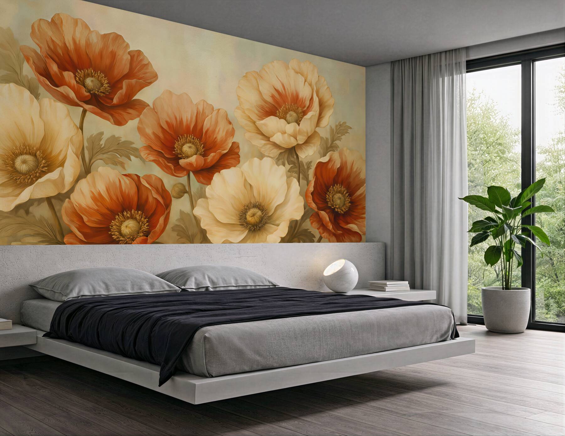 Fototapeta maki w ciepłych beżach