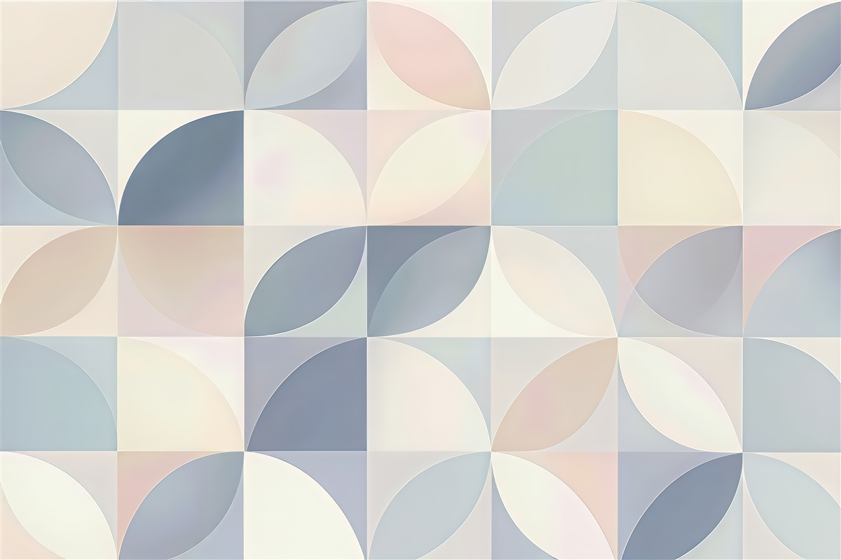 Fototapeta pastelowa geometryczna harmonia