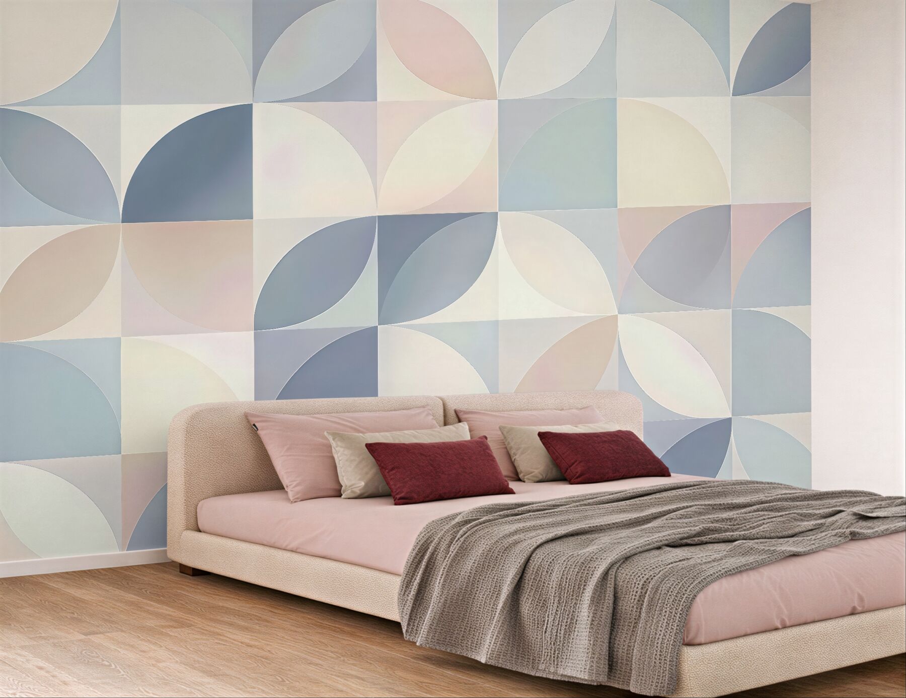 Fototapeta pastelowa geometryczna harmonia