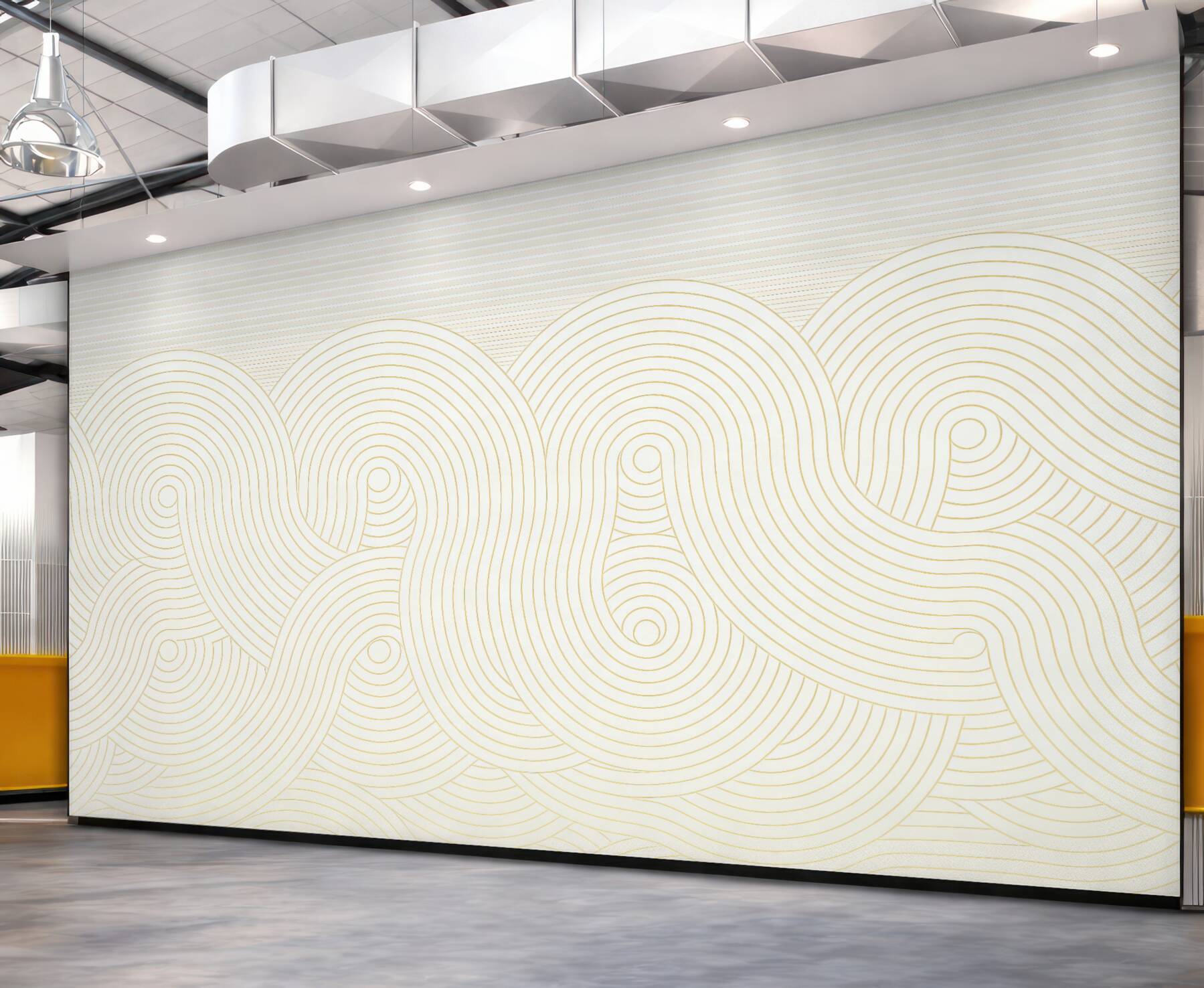 Fototapeta złote abstrakcyjne fale art déco