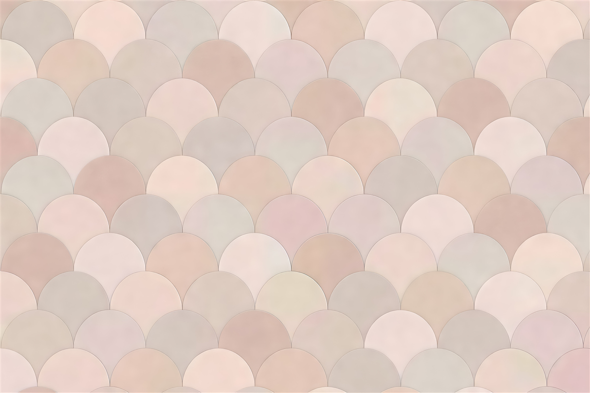Fototapeta pudrowa mozaika geometrycznych łusek