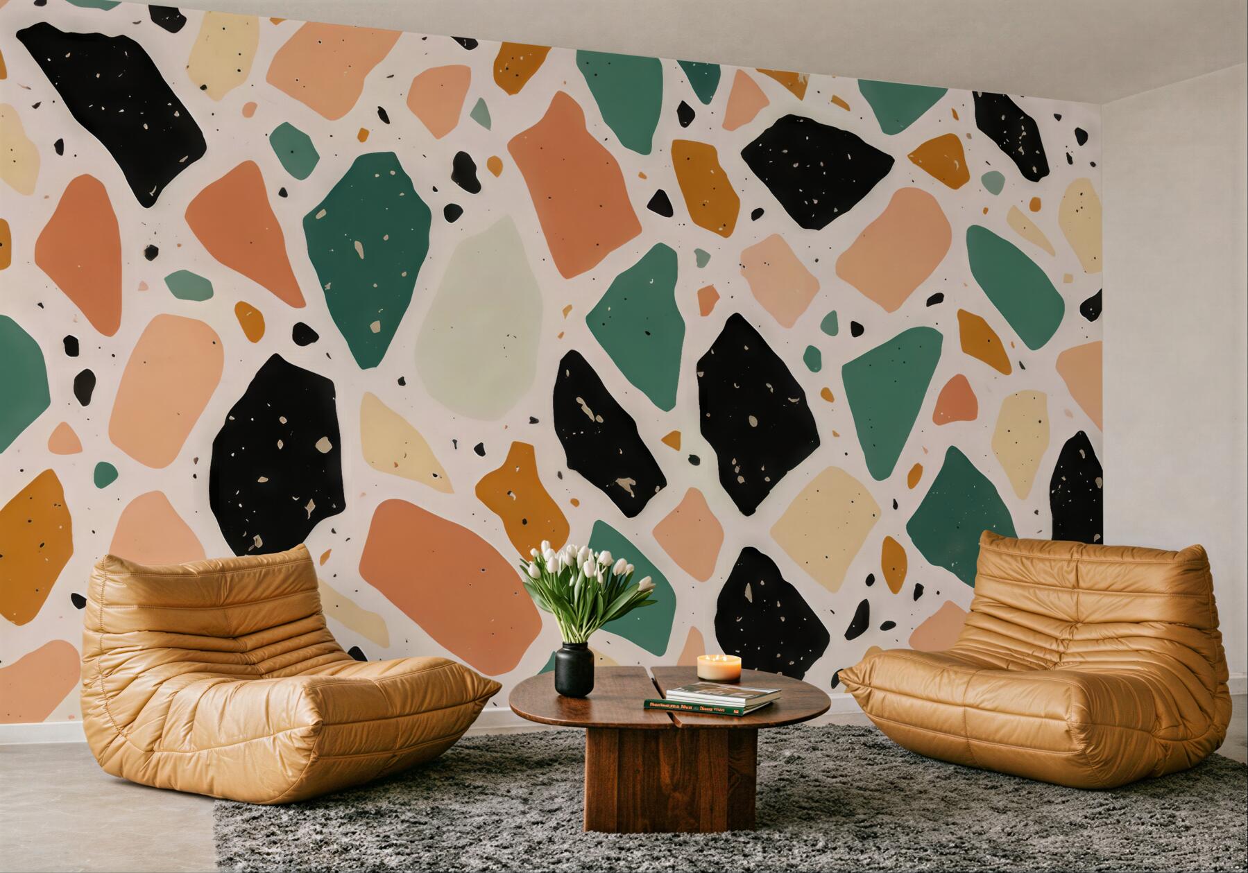 Fototapeta pastelowe lastryko w stylu modern