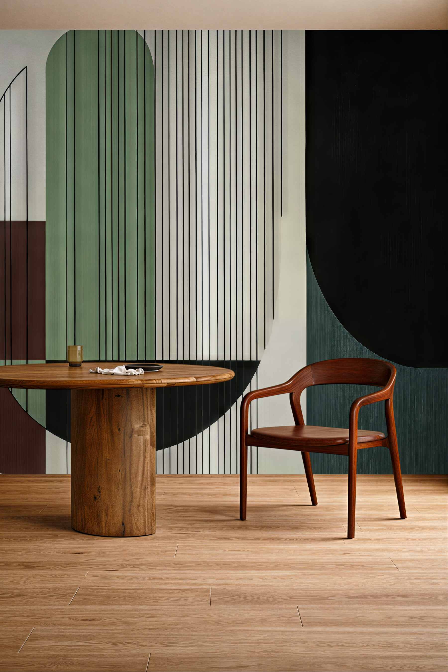 Fototapeta geometryczna elegancja w nowoczesnych barwach