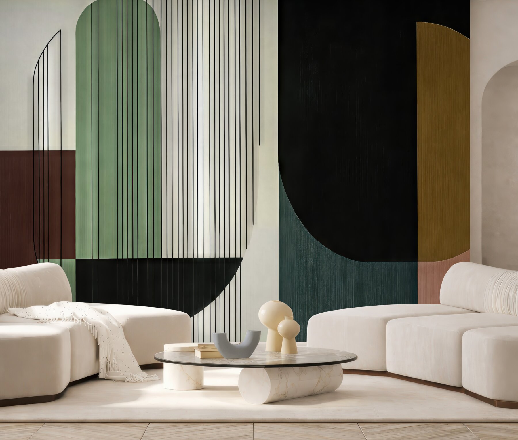 Fototapeta geometryczna elegancja w nowoczesnych barwach