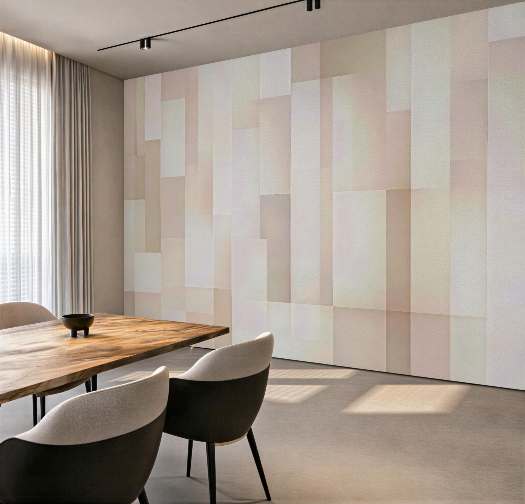 Fototapeta pastelowa geometryczna mozaika świetlna