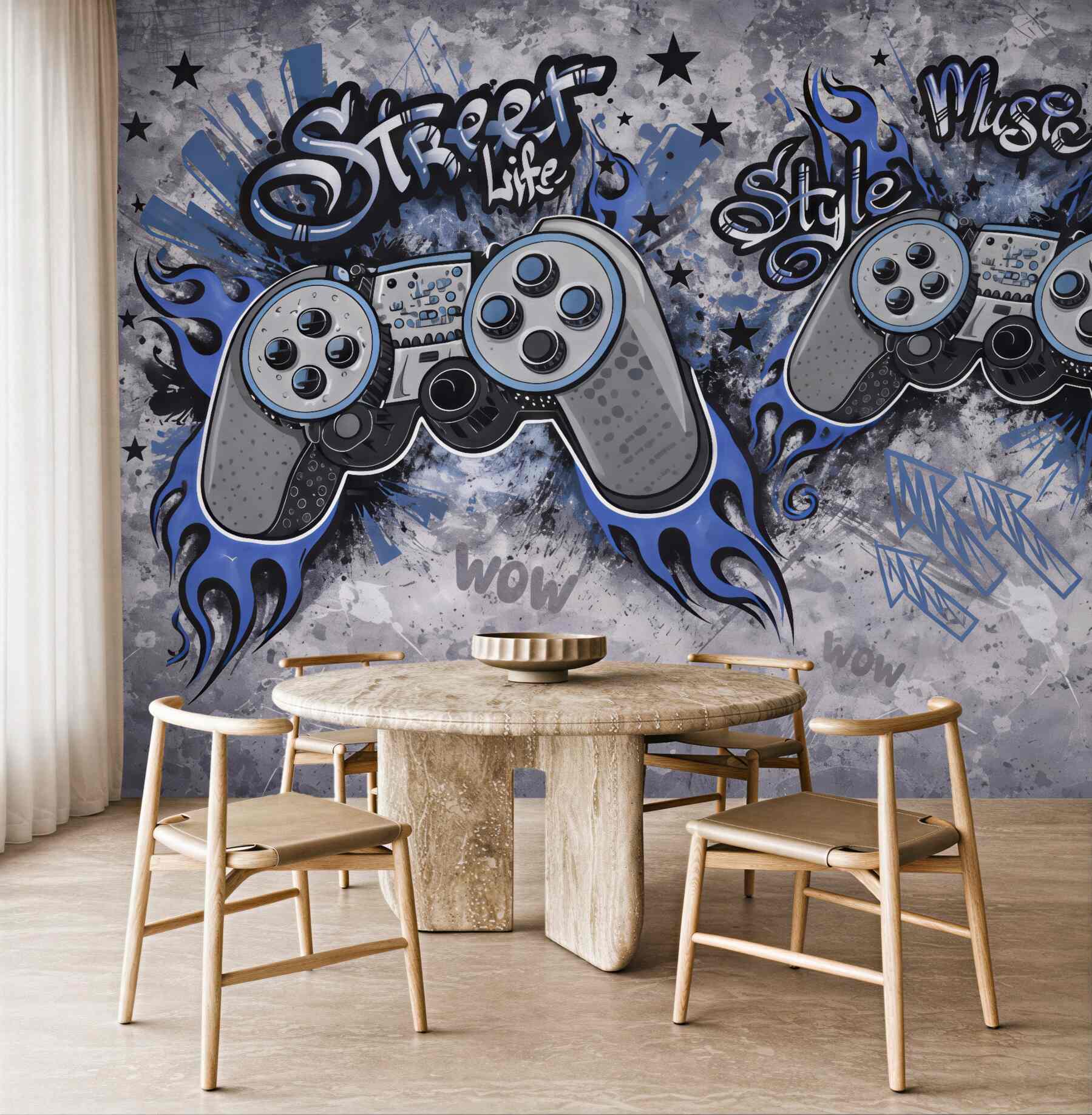 Fototapeta graffiti pady w miejskim stylu