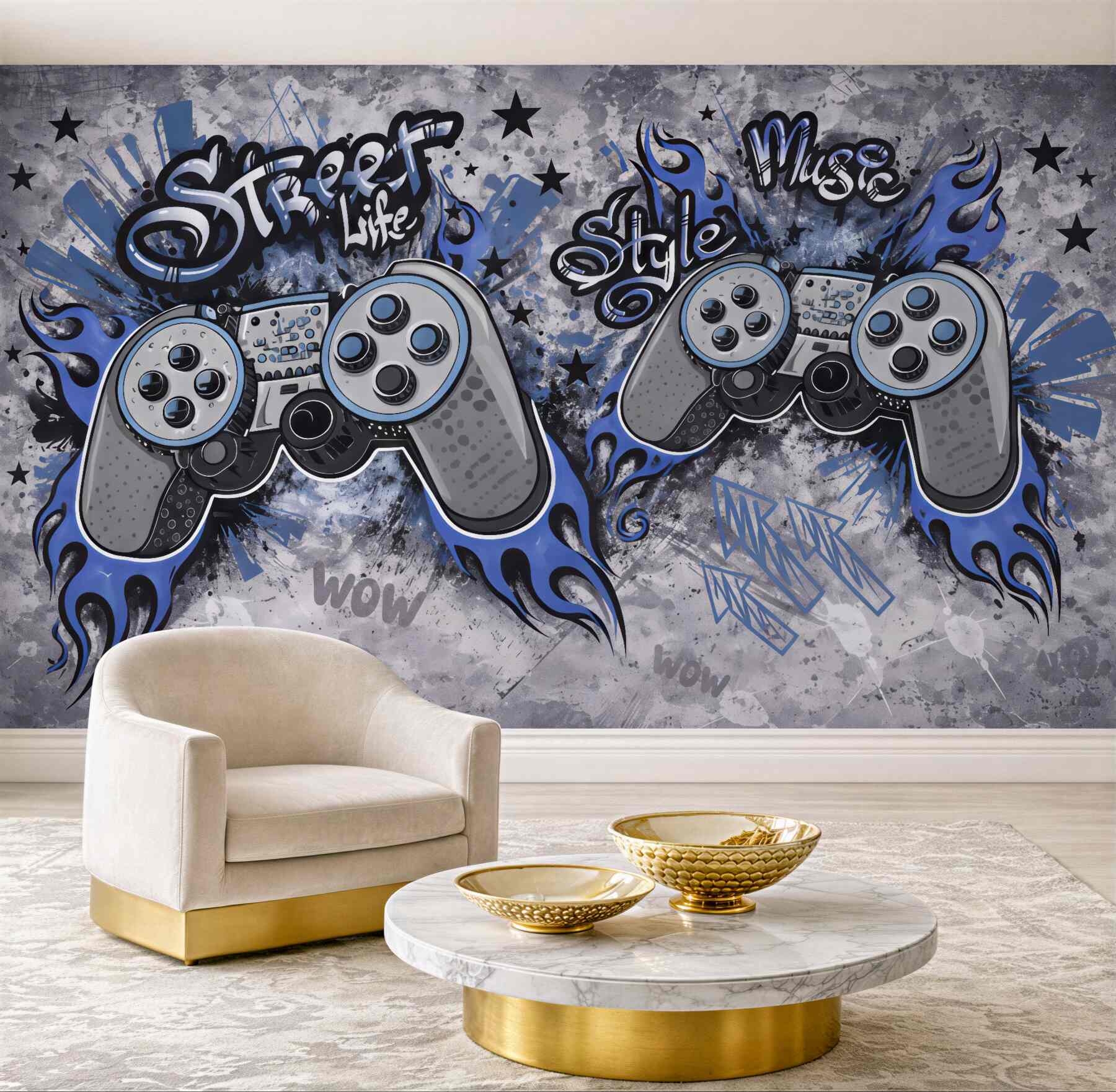 Fototapeta graffiti pady w miejskim stylu
