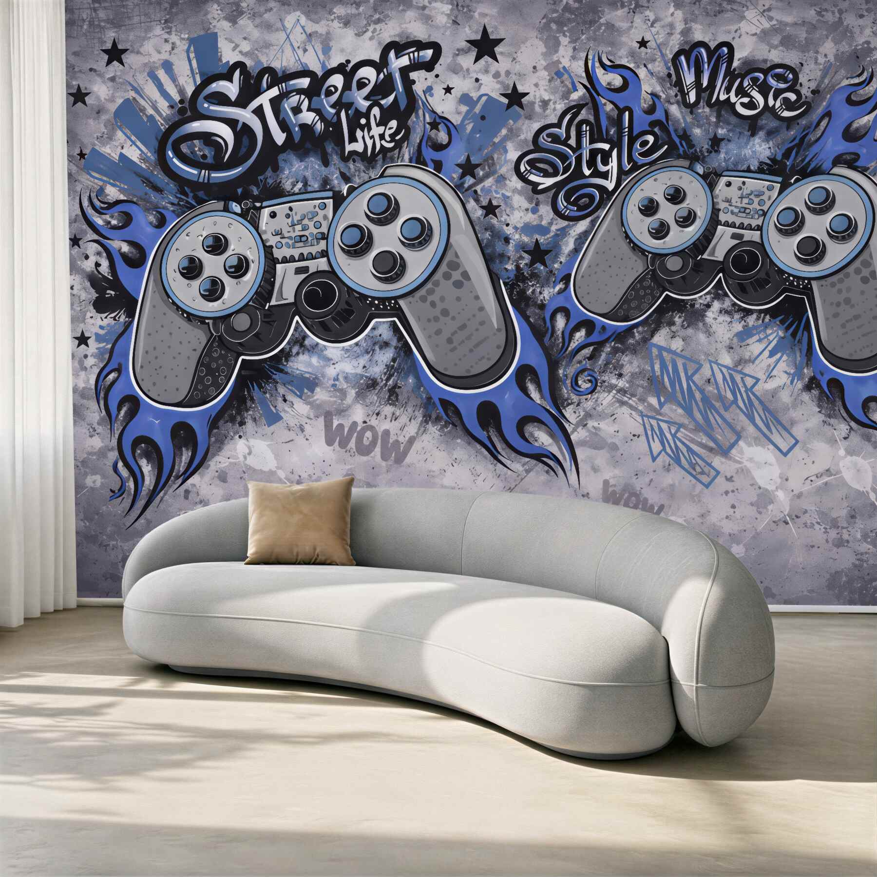 Fototapeta graffiti pady w miejskim stylu