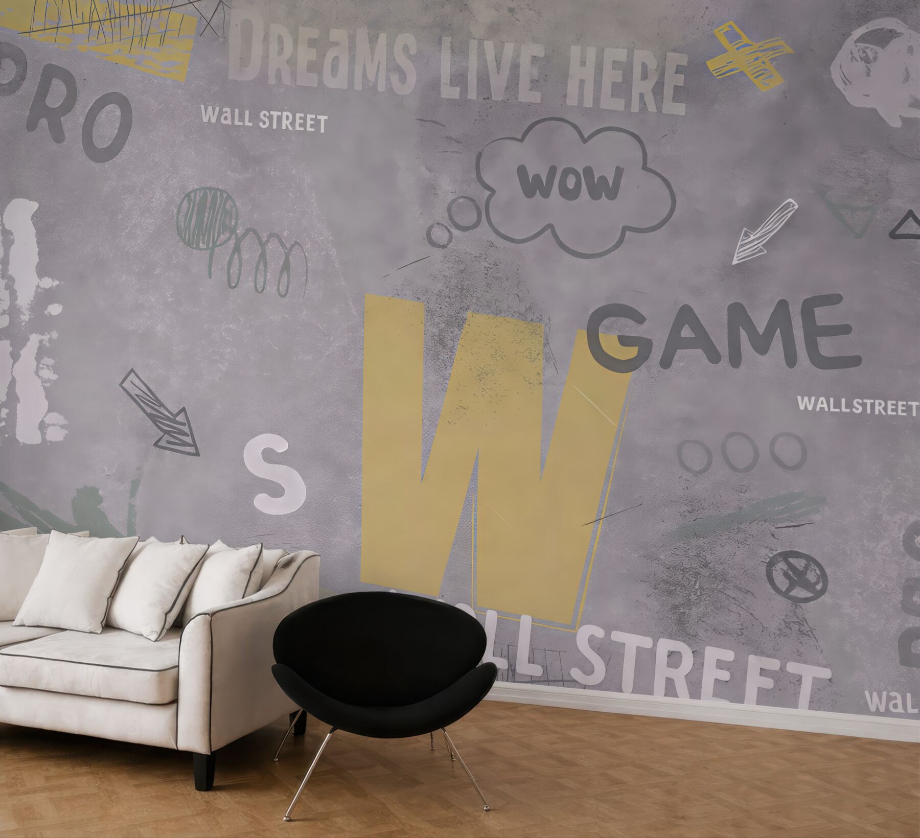 Fototapeta młodzieżowy napis game w stylu streetwear