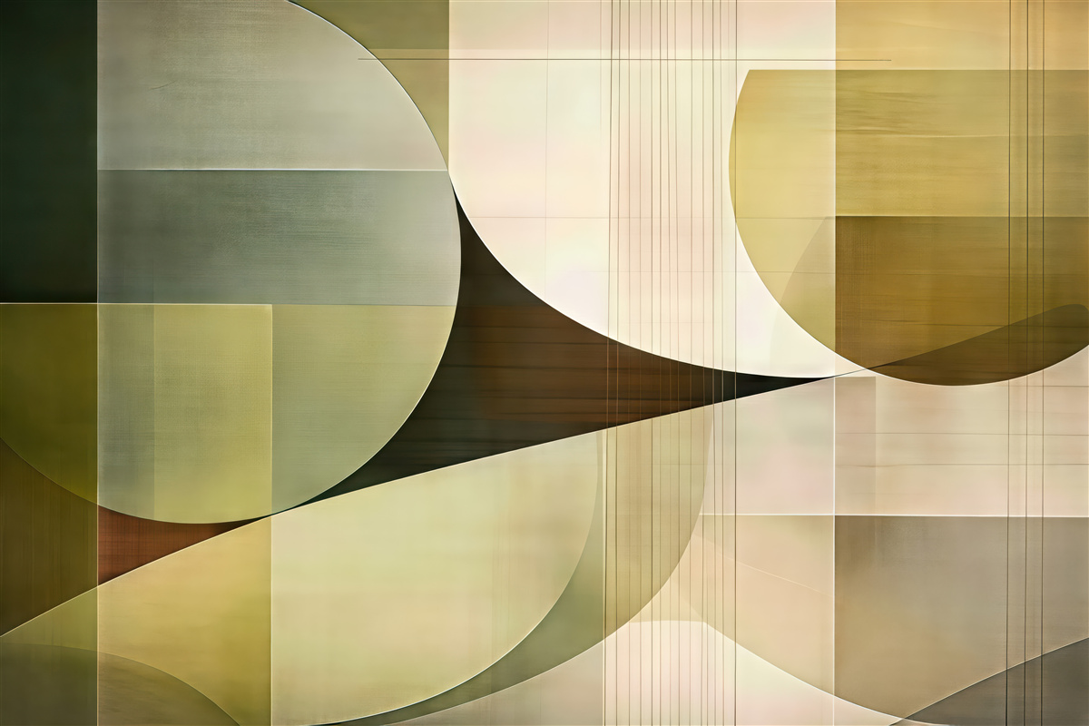 Fototapeta geometryczna abstrakcja w złotych tonach