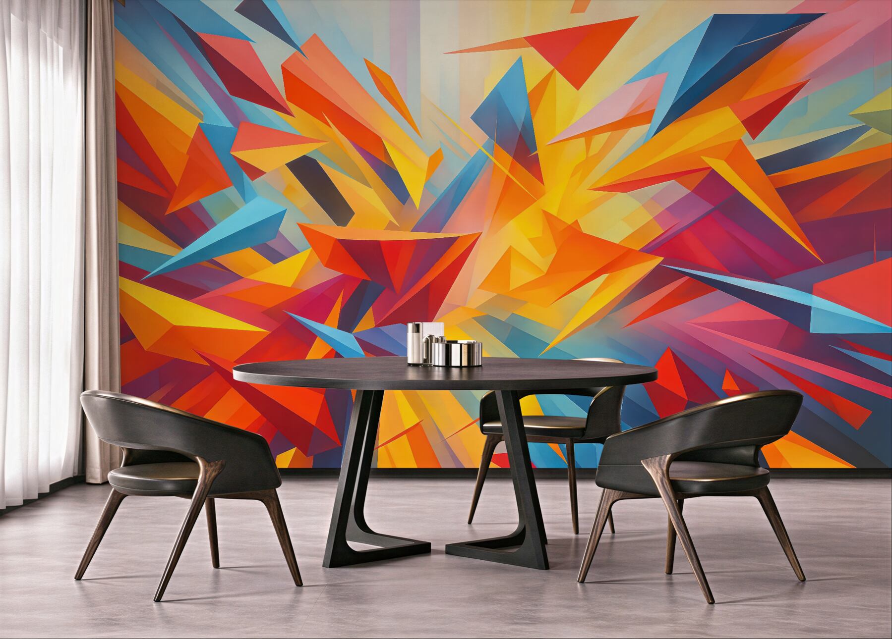 Fototapeta dynamiczna abstrakcja kolorowych form