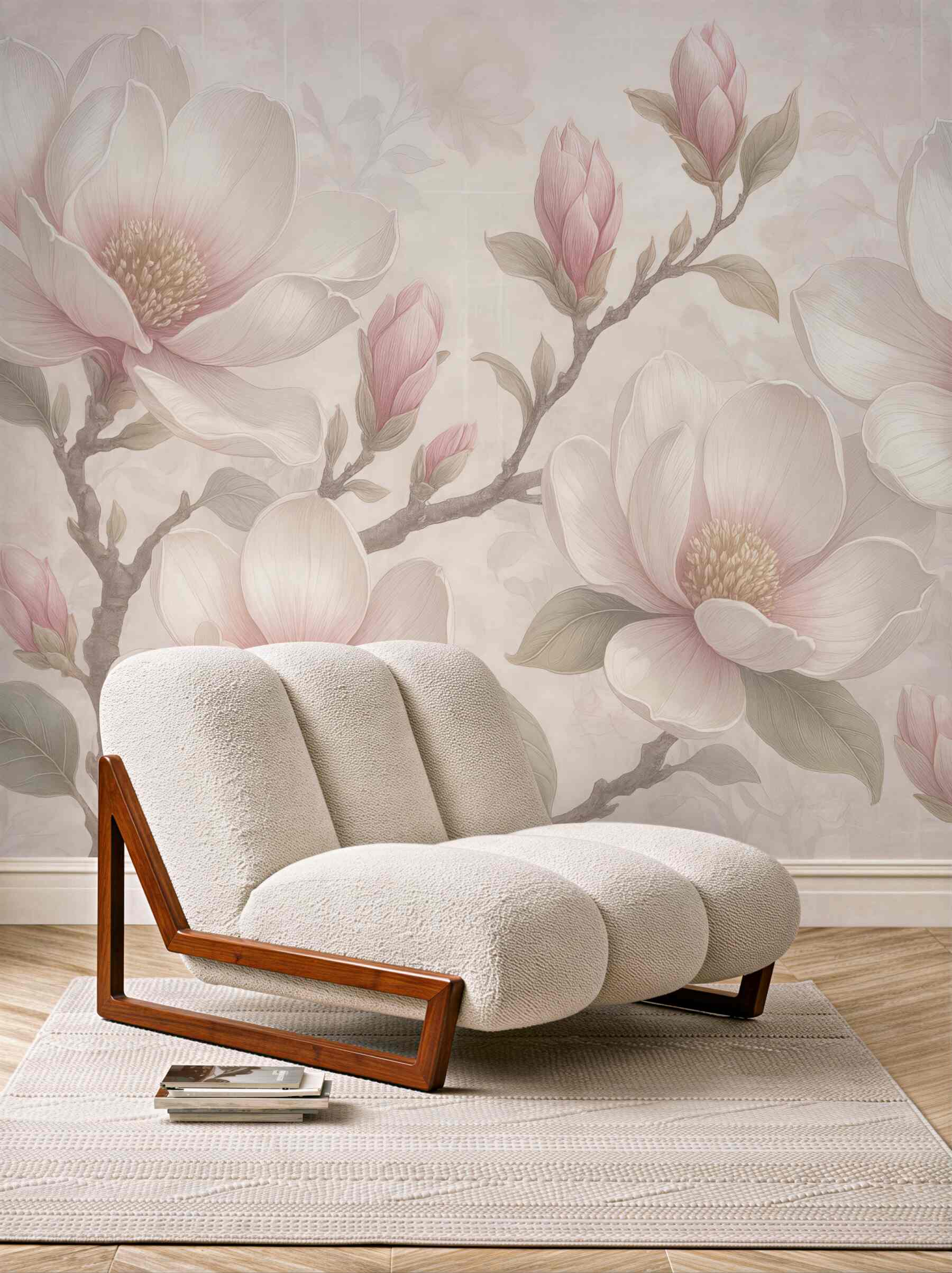 Fototapeta delikatne magnolie w pastelowym blasku