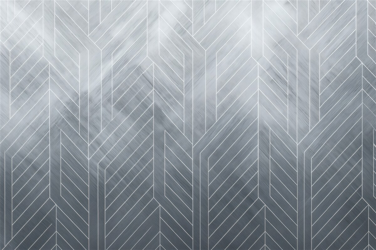 Fototapeta szara jodełka geometryczna