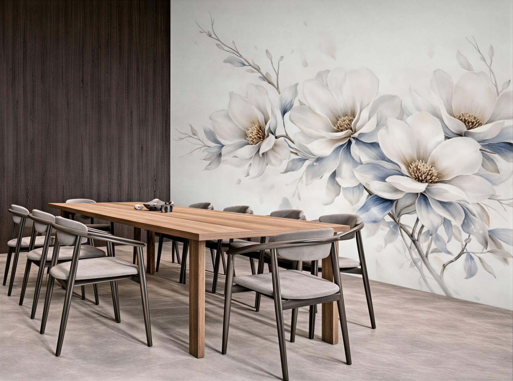 Fototapeta delikatne magnolie w jasnym rozkwicie
